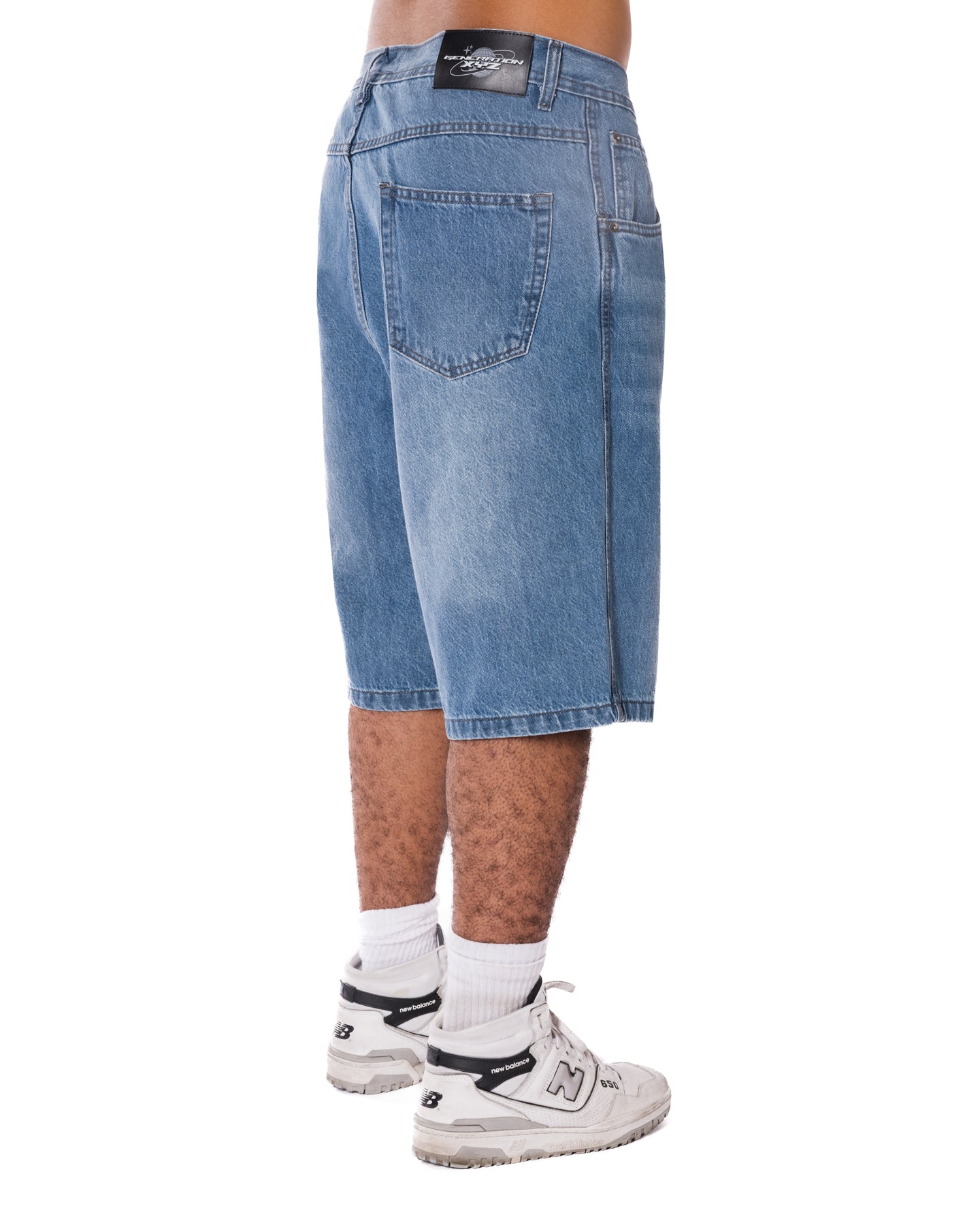 Medium Washed Blue Loose Jorts