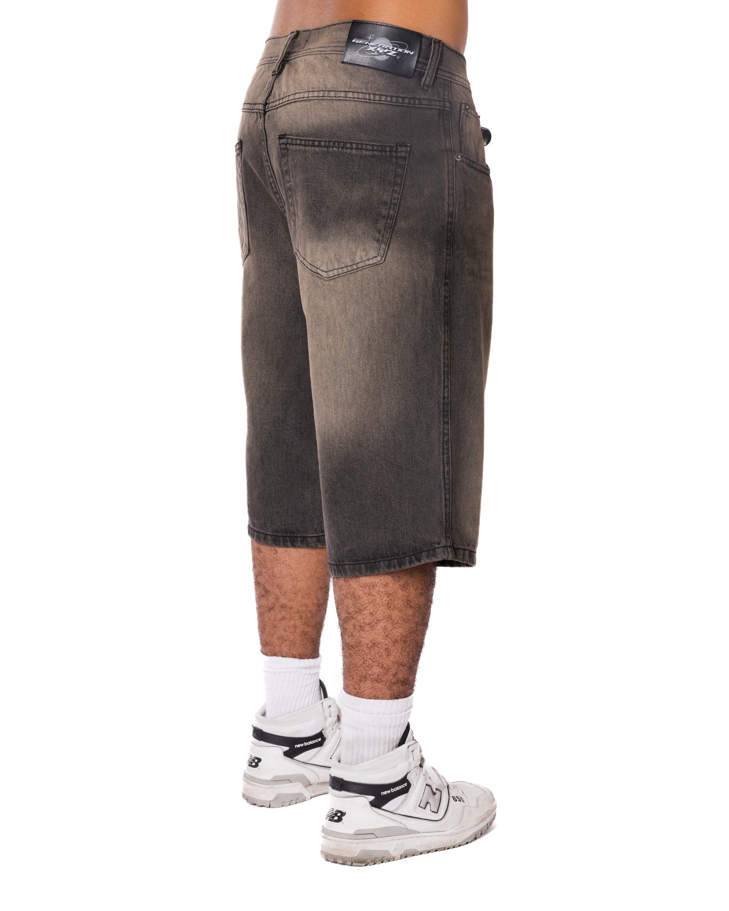 Mud Washed Black Loose Jorts
