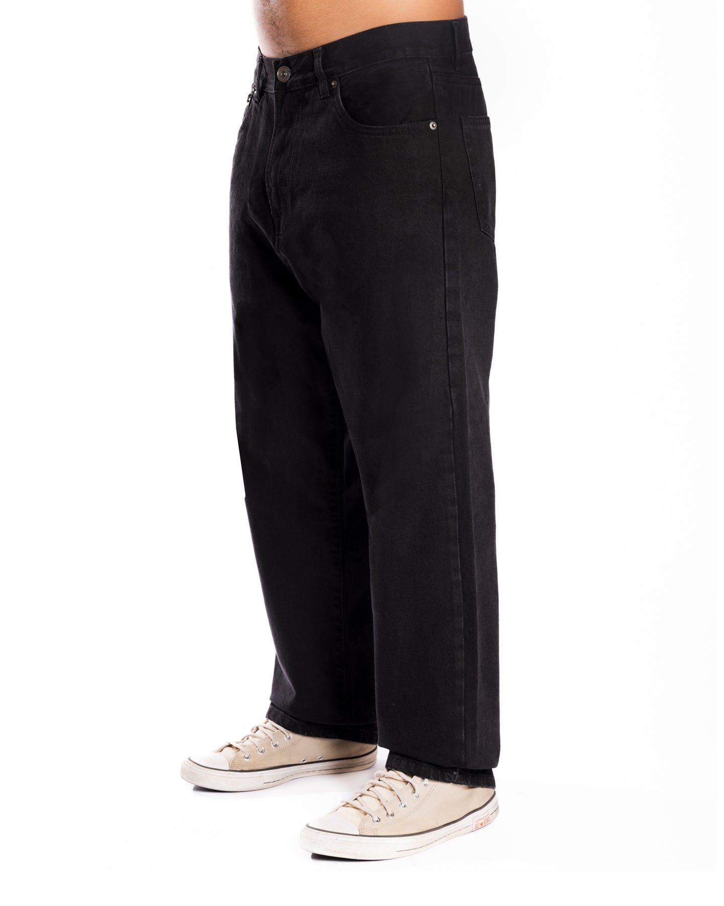 Midnight Black Loose Jeans
