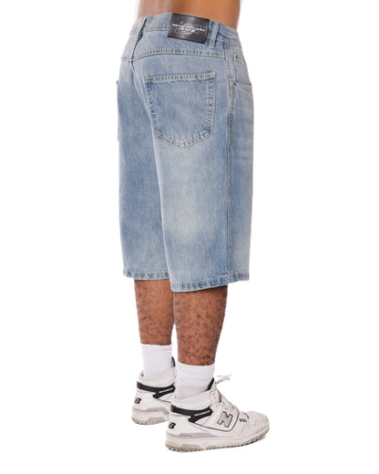 Dirt Washed Blue Loose Jorts