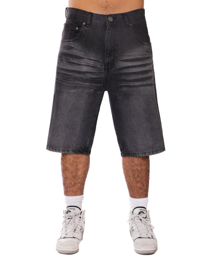 Washed Black Loose Jorts