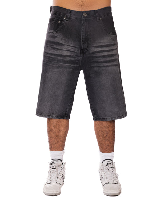 Washed Black Loose Jorts