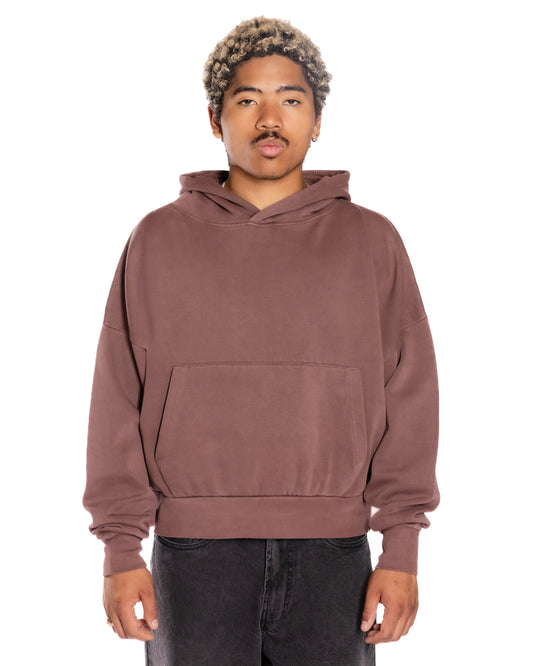 Mocha Mist Crop Hoodie