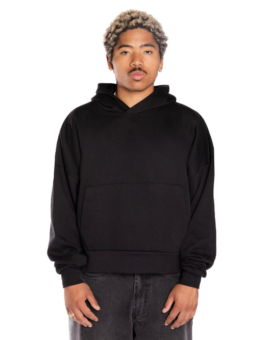 Black Crop Hoodie