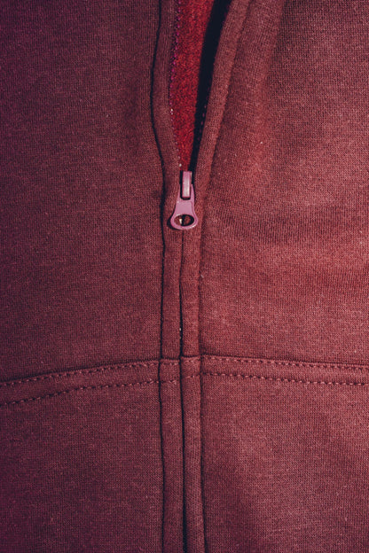 Zipper Fleece Hoodie