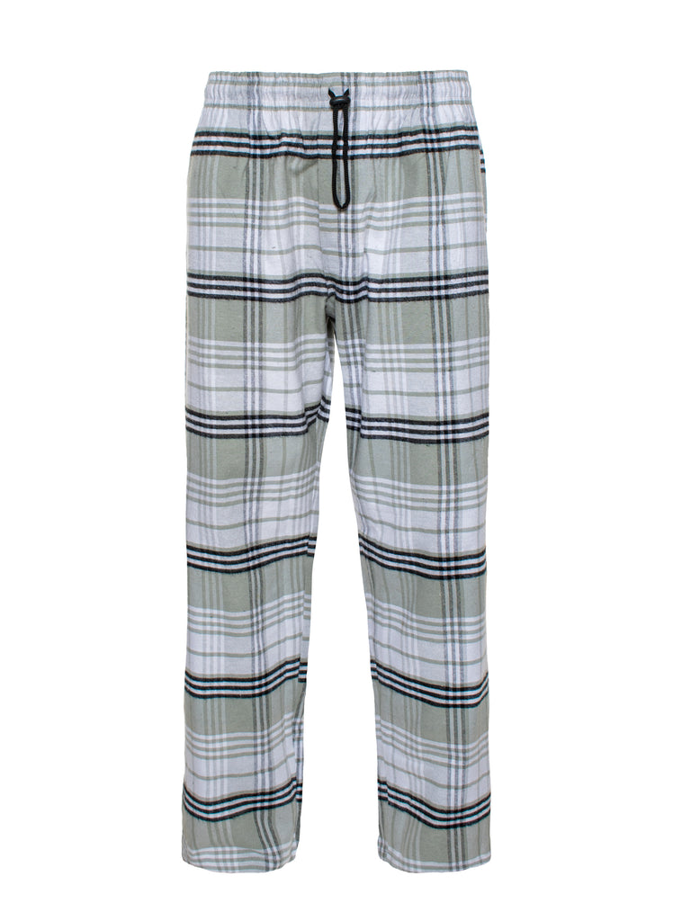 Burnside Blue & White Flannel Plaid Jogger Lounge Pants w/ Choice