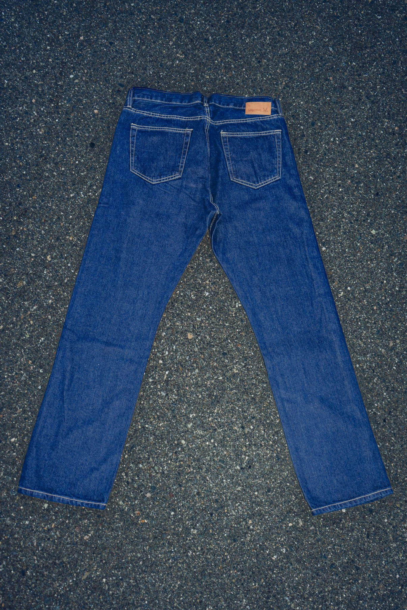 Straight Leg Denim Jeans