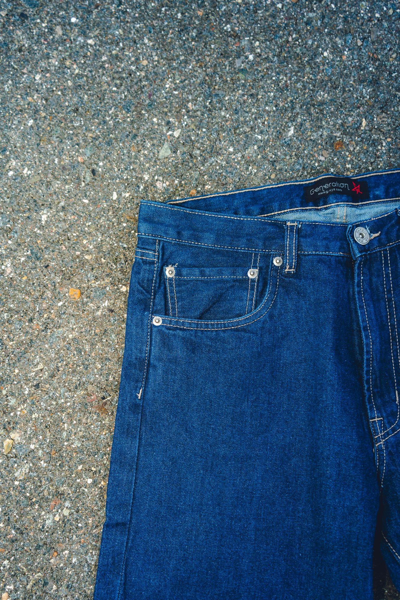 Straight Leg Denim Jeans